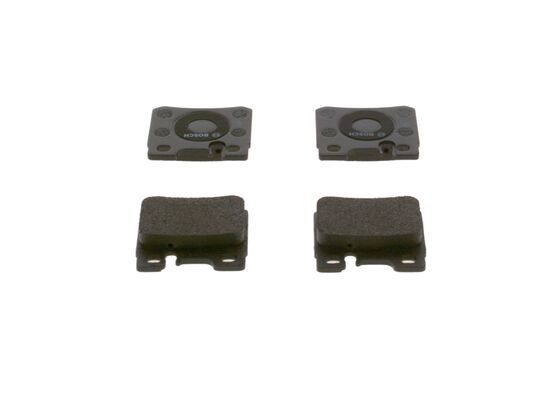 BOSCH 0986490260 Disc Brake Pad Set Rear Low-Metallic Fits Mercedes-Benz