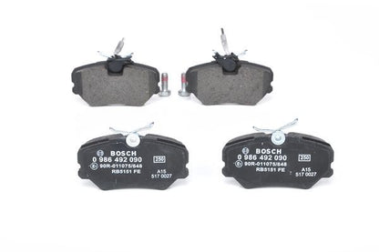 BOSCH 0986492090 Disc Brake Pad Set Front Low-Metallic Fits Peugeot 405