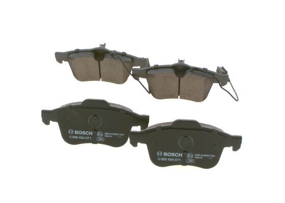 BOSCH 0986494071 Disc Brake Pad Set Front Low-Metallic Fits Alfa Romeo 159