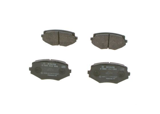 BOSCH 0986494080 Brake Pad Set For Disc Front Low-Metallic Fits Mazda MX-5