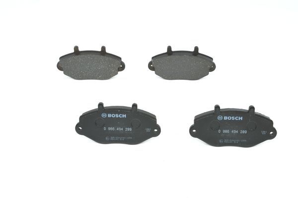 BOSCH 0986494289 Disc Brake Pad Set Front Low-Metallic Fits Ford Transit