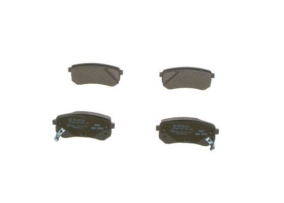 BOSCH 0986494145 Brake Pad Set For Disc Brake Rear Fits Hyundai i10 Kia Picanto