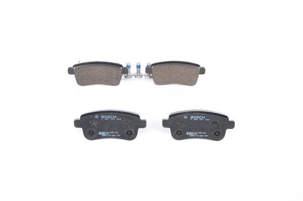 BOSCH 0986494384 Brake Pads Rear Low-Metallic With Mounting Manual Fits Renault