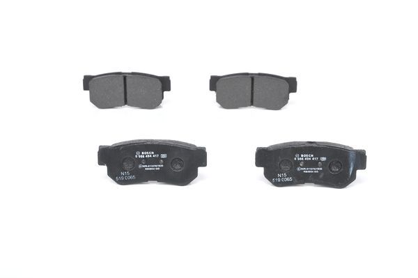 BOSCH 0986494417 Brake Pad Set For Disc Rear Low-Metallic Fits Hyundai Kia