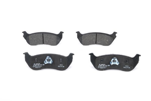 BOSCH 0986494419 Disc Brake Pad Set Rear Low-Metallic Fits Jeep Cherokee