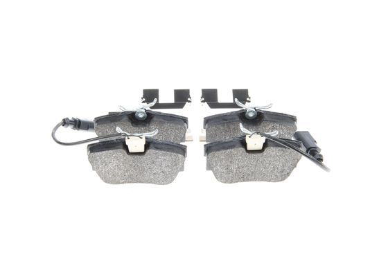 BOSCH 0986494529 Brake Pads Rear Low-Metallic W/ Anti-Squeak Plate Fits Seat VW