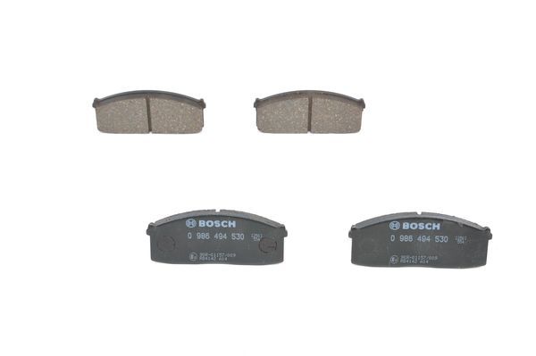 BOSCH 0986494530 Brake Pad Set Front Low-Metallic Fits Nissan Bluebird Prairie