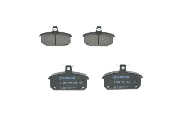BOSCH 0986494531 Disc Brake Pad Set Front Low-Metallic Fits Renault 5 12 18
