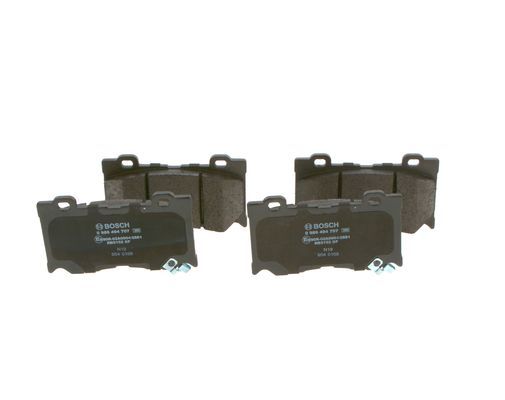 BOSCH 0986494707 Disc Brake Pad Set Front Low-Metallic Fits Infiniti Nissan