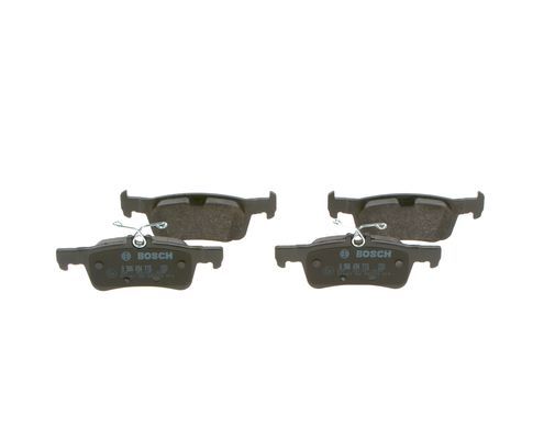 BOSCH 0986494715 Disc Brake Pad Set Rear Low-Metallic Fits Peugeot 308 308 SW