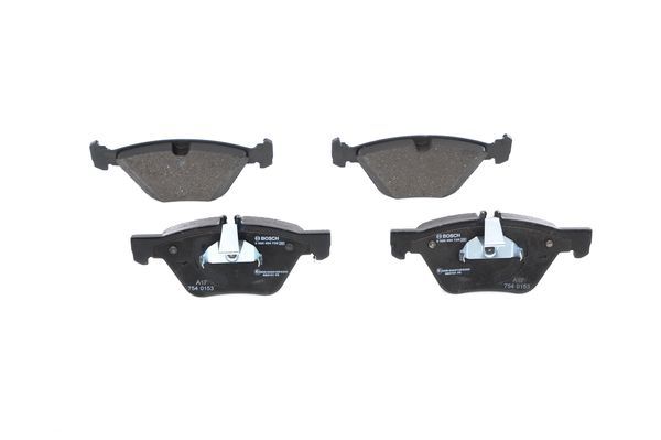 BOSCH 0986494729 Disc Brake Pad Set Front Low-Metallic For Mercedes-Benz E-Class