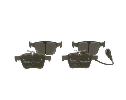 BOSCH 0986494835 Disc Brake Pad Set Rear Low-Metallic Fits Audi A3 Q3 TT