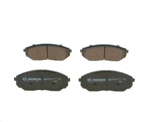 BOSCH 0986494883 Brake Pad Set Front Low-Metallic 59.1mm Height Fits Honda