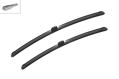 2 x BOSCH AEROTWIN A243S Flat Wiper Blades (Pair) 600/550mm Fits Mercedes