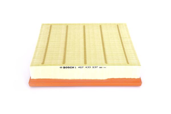 BOSCH 1457433537 Air Filter 258mm Length Insert 58mm Height Fits Audi A6 A8