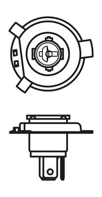 Bosch 1 987 302 104 Headlight Bulb Fits Lada