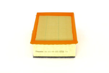 BOSCH 1457433098 Air Filter 244mm Length Insert Fits Citroën C4 Peugeot 307
