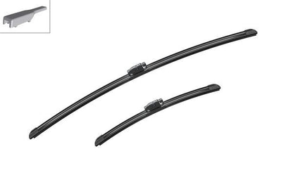 2 x BOSCH AEROTWIN A261S Flat Wiper Blades (Pair) 650/360mm Fits Renault