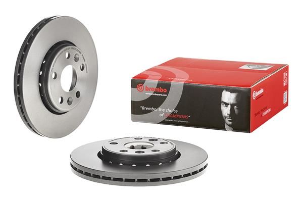 2x BREMBO 09.D509.11 Brake Disc Front Internally Vented Fits Mercedes Renault