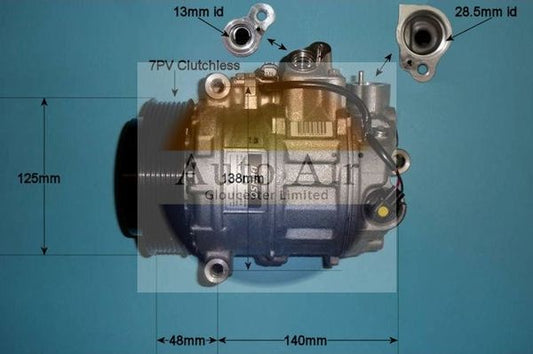 AUTO AIR 14-0308 Air Compressor A/C Air Con Air Conditioning Fits Mercedes-Benz