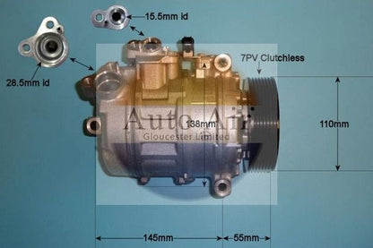 AUTO AIR 14-0038 Air Conditioning Compressor Fits BMW 1 Series 3 Series Z4