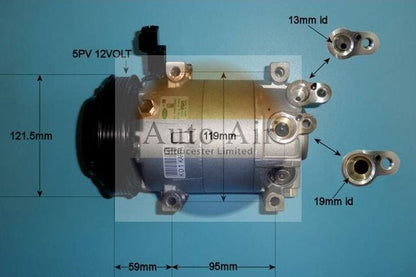 AUTO AIR 14-0411 Air Compressor A/C Air Con Air Conditioning Fits Hyundai i20