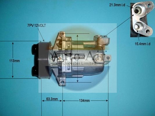 AUTO AIR 14-1470 Air Conditioning Compressor A/C Air Con Replacement 12V Voltage