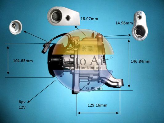 AUTO AIR 14-0134 Air Compressor A/C Air Con Air Conditioning Fits Subaru Toyota