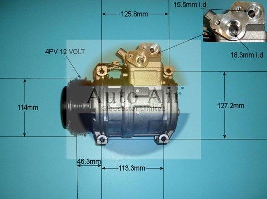 AUTO AIR 14-7883 Air Compressor A/C Air Con Air Conditioning Fits Iveco Daily