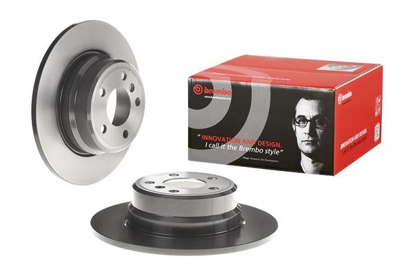 2x BREMBO 08.7019.81 Brake Disc Rear Solid Coated Braking System Fits BMW X5