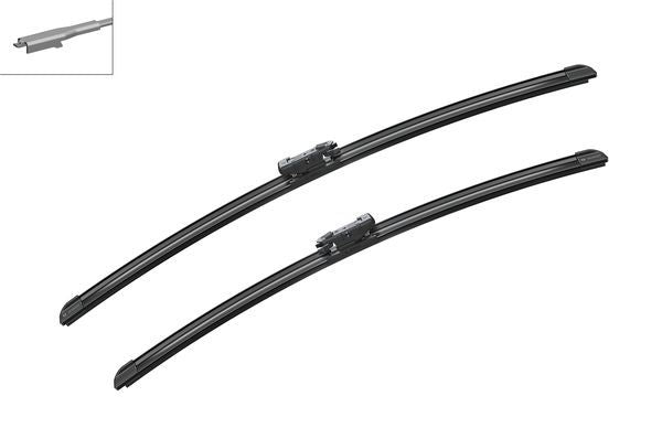 2 x BOSCH AEROTWIN A294S Flat Wiper Blades (Pair) 600/550mm Length Fits Smart