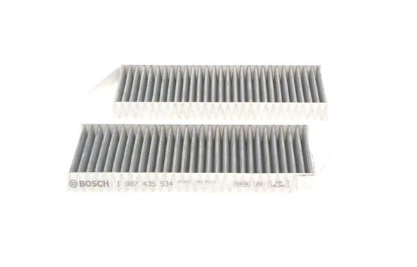 BOSCH 1987435534 Cabin Pollen Air Filter 253mm Length Fits Renault Latitude