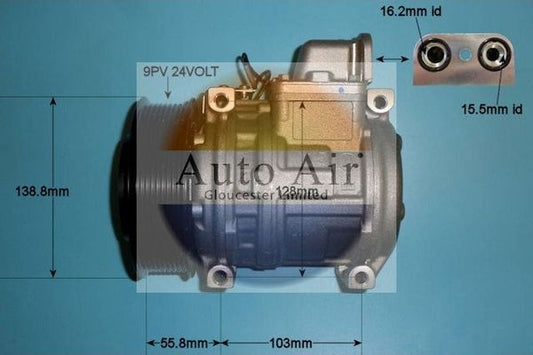 AUTO AIR 14-0270 Air Conditioning Compressor A/C Air Con Replacement 24V Voltage