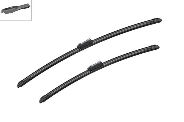 2 x BOSCH AEROTWIN A298S Flat Wiper Blades (Pair) Fits Audi Porsche Skoda Volvo