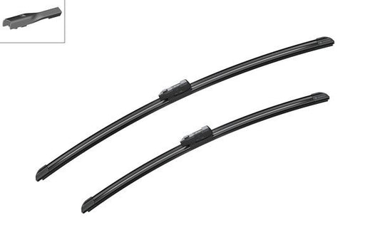 2 x BOSCH AEROTWIN A298S Flat Wiper Blades (Pair) Fits Audi Porsche Skoda Volvo