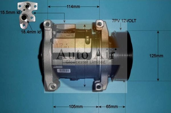 AUTO AIR 14-0120 Air Compressor A/C Air Con Air Conditioning Fits Honda FR-V