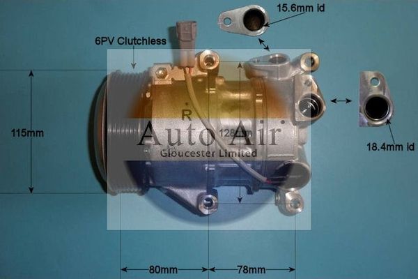 AUTO AIR 14-0195 Air Conditioning Compressor Fits Toyota Auris Auris Van Corolla