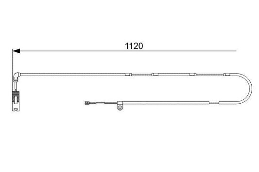 BOSCH 1987473010 Brake Pad Wear Warning Contact Rear Fits Land Rover Range Rover