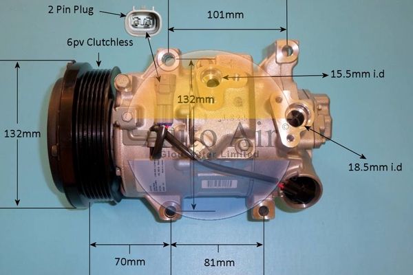 AUTO AIR 14-0300 Air Compressor A/C Air Con Air Conditioning Fits Toyota RAV4