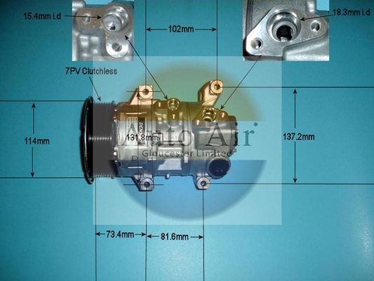 AUTO AIR 14-6208 Air Conditioning Compressor For Toyota Auris Avensis RAV4 Verso