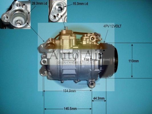 AUTO AIR 14-9767 Air Compressor A/C Air Conditioning Fits BMW Rolls-Royce