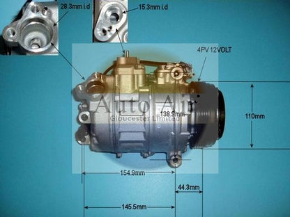 AUTO AIR 14-9767 Air Compressor A/C Air Conditioning Fits BMW Rolls-Royce