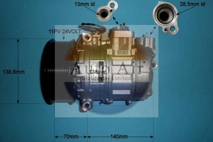 AUTO AIR 14-0311 Air Conditioning Compressor A/C Air Con Replacement 12V Voltage