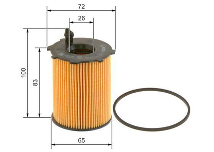 Bosch 1 457 429 238 Oil Filter Fits Citroen Fiat Ford Mazda Mini Toyota Volvo