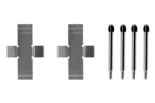 BOSCH 1987474007 Disc Brake Pad Accessory Kit Front Fits Mercedes-Benz VW