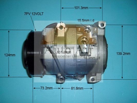 AUTO AIR 14-7306 Air Conditioning Compressor Fits Toyota Previa / Estima
