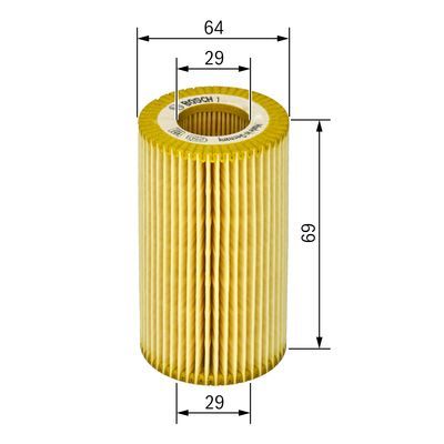 Bosch 1 457 429 249 Oil Filter Fits Citroen Fiat Ford Jaguar Mini Vauxhall Volvo