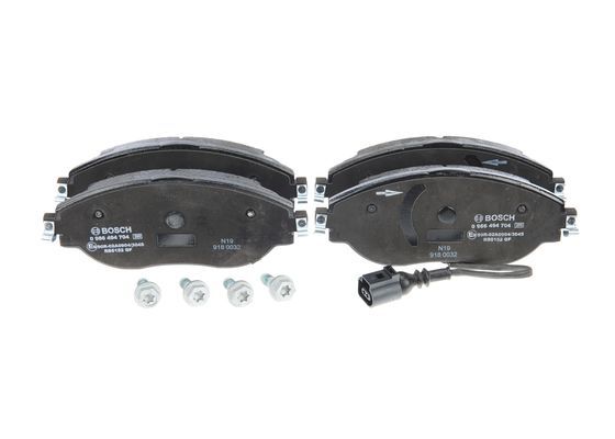 BOSCH 0986494704 Brake Pad Set For Disc Front 19.8mm Thickness For Seat Skoda VW