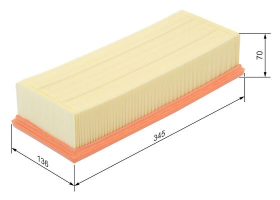 Bosch 1 987 429 404 Air Filter Fits Audi Seat Skoda VW