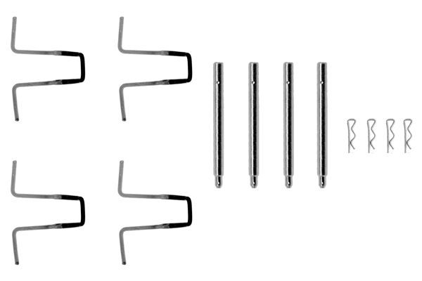 BOSCH 1987474054 Disc Brake Pad Accessory Kit Front Fits Mercedes-Benz /8